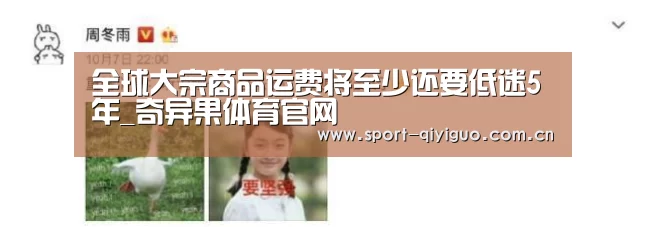 全球大宗商品运费将至少还要低迷5年_奇异